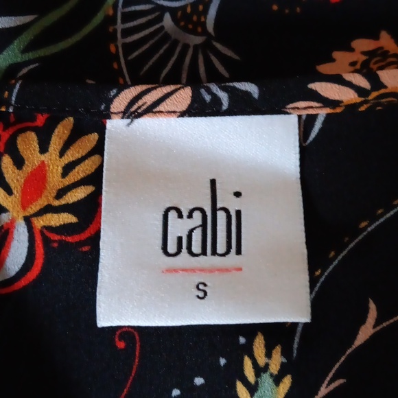 CAbi Blouse In Black Floral Print - Picture 6 of 9